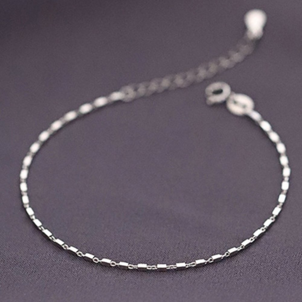 #NEW 925 Sterling Silver Chain Bracelet A